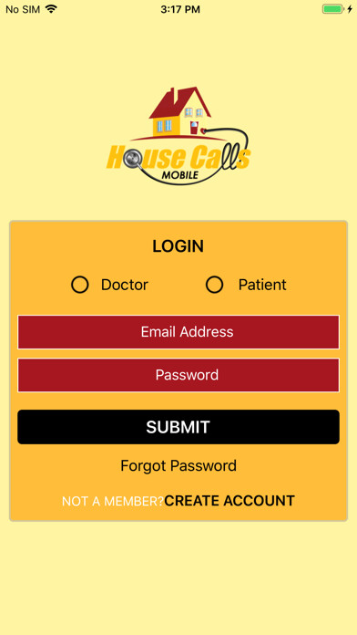 Emulate iPhone app House Calls Mobile using MyAndroid