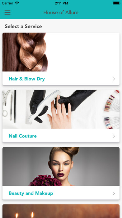 Emulate iPhone app House of Allure using MyAndroid