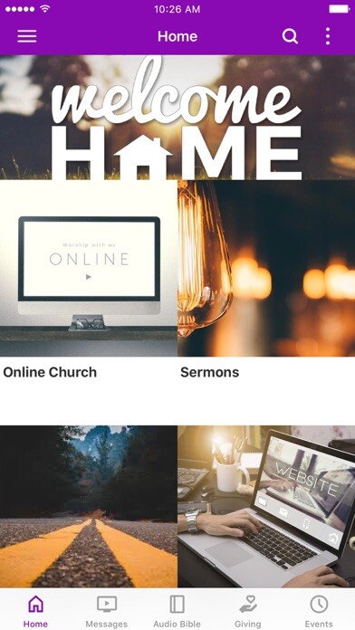 Emulate iPhone app House of Triumph Church using MyAndroid