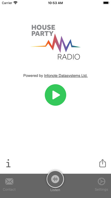 Emulate iPhone app House Party Radio using MyAndroid