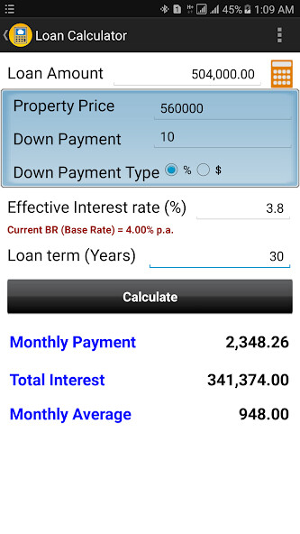 Run android online APK Housing Loan Calculator Pro (Malaysia) from MyAndroid or emulate Housing Loan Calculator Pro (Malaysia) using MyAndroid