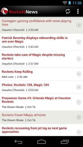 Emulate Android APK Houston Basketball News