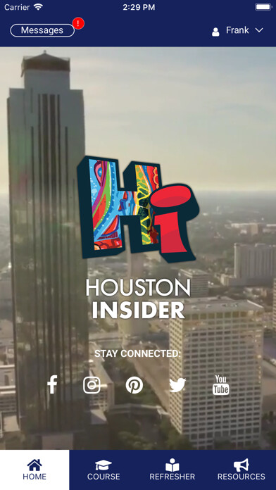 Emulate iPhone app Houston Insider using MyAndroid