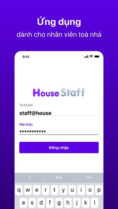 Emulate iPhone app Houze Staff using MyAndroid