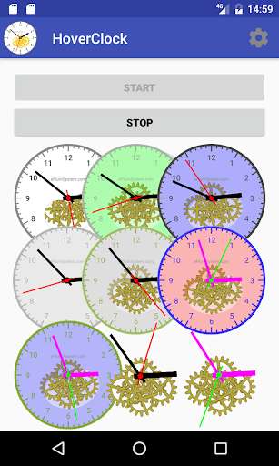 Run android online APK HoverClock analog vector clock from MyAndroid or emulate HoverClock analog vector clock using MyAndroid