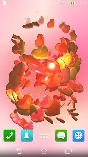 Run android online APK Hover Hearts 3D Live Wallpaper from MyAndroid or emulate Hover Hearts 3D Live Wallpaper using MyAndroid