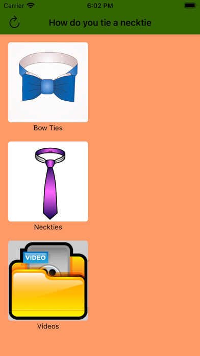 Emulate iPhone app HowDoYouTieANecktie using MyAndroid