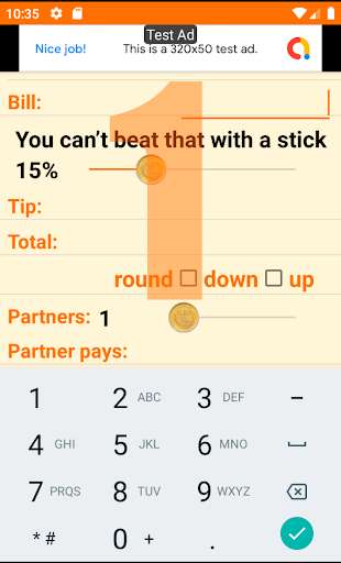 Run android online APK Howdy Tip Calculator from MyAndroid or emulate Howdy Tip Calculator using MyAndroid