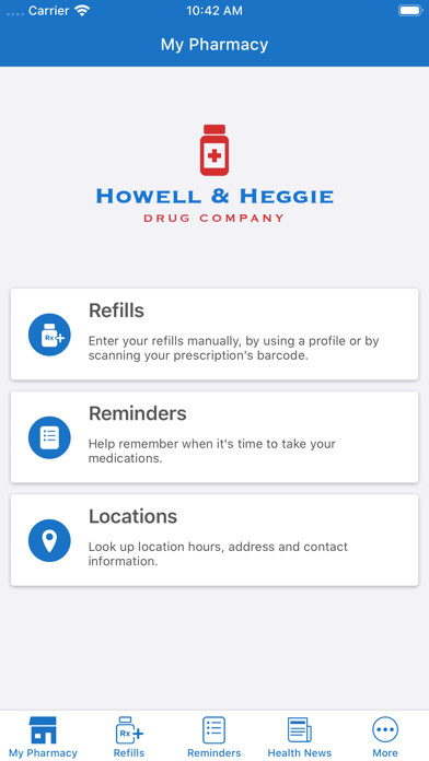 Emulate iPhone app Howell & Heggie Drug Company using MyAndroid Emulate iPhone app Howell & Heggie Drug Company using MyAndroid
