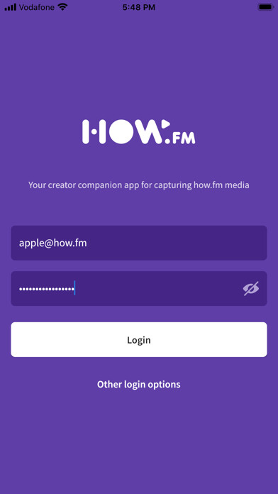 Emulate iPhone app how.fm Recorder using MyAndroid