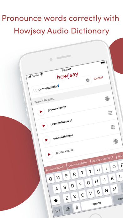 Emulate iPhone app Howjsay Pronunciation using MyAndroid Emulate iPhone app Howjsay Pronunciation using MyAndroid