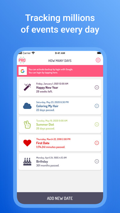 Emulate iPhone app How Many Days Date Calculator using MyAndroid