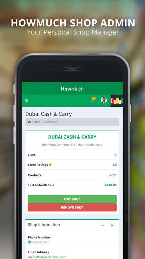 Emulate Android APK Howmuch POS and Shop Admin