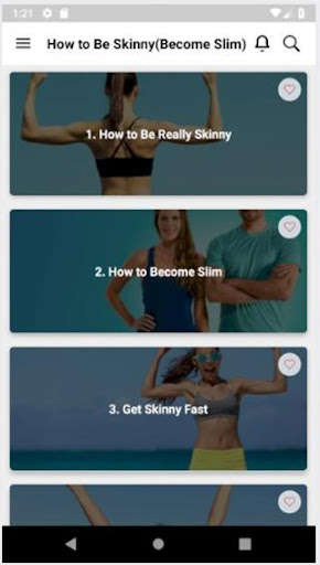 Run android online APK How to Be Skinny(Become Slim) from MyAndroid or emulate How to Be Skinny(Become Slim) using MyAndroid