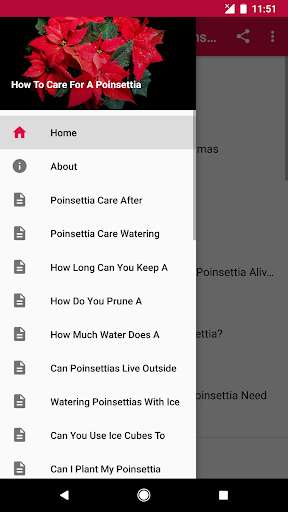 Run android online APK How To Care For A Poinsettia from MyAndroid or emulate How To Care For A Poinsettia using MyAndroid