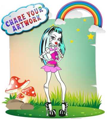 Emulate Android APK How to color Monster High kids game Emulate Android APK How to color Monster High kids game