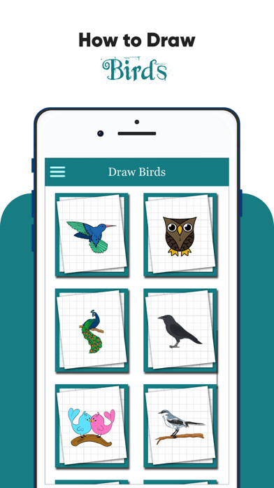 Emulate iPhone app How to draw Birds Step by step using MyAndroid Emulate iPhone app How to draw Birds Step by step using MyAndroid