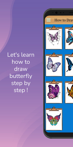 Run android online APK How to Draw Butterflies Easy from MyAndroid or emulate How to Draw Butterflies Easy using MyAndroid