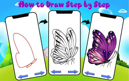 Run android online APK How to Draw Butterfly - Step by Step from MyAndroid or emulate How to Draw Butterfly - Step by Step using MyAndroid