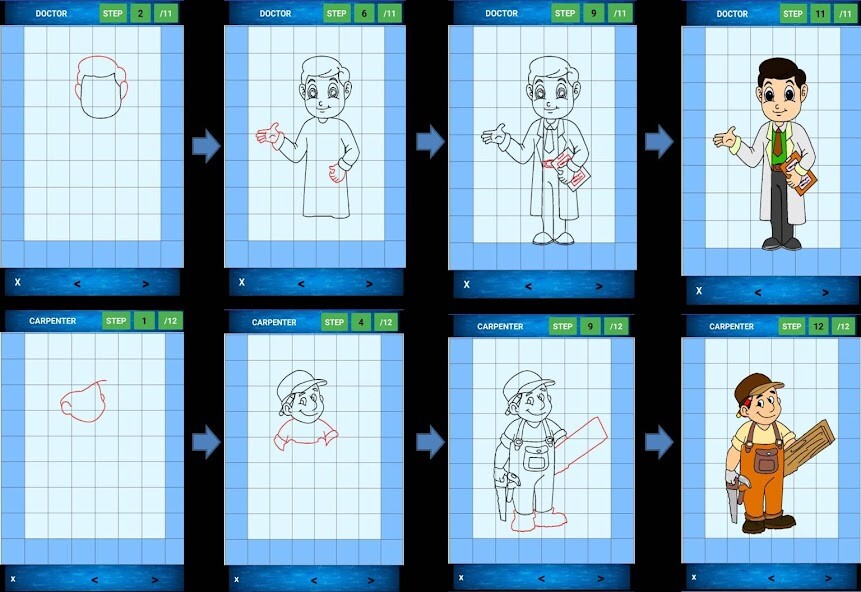 Run android online APK How To Draw Cartoons easily from MyAndroid or emulate How To Draw Cartoons easily using MyAndroid