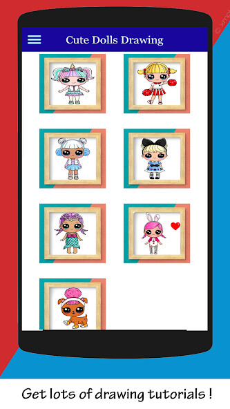 Run android online APK How to Draw Cute Dolls Step by Step from MyAndroid or emulate How to Draw Cute Dolls Step by Step using MyAndroid