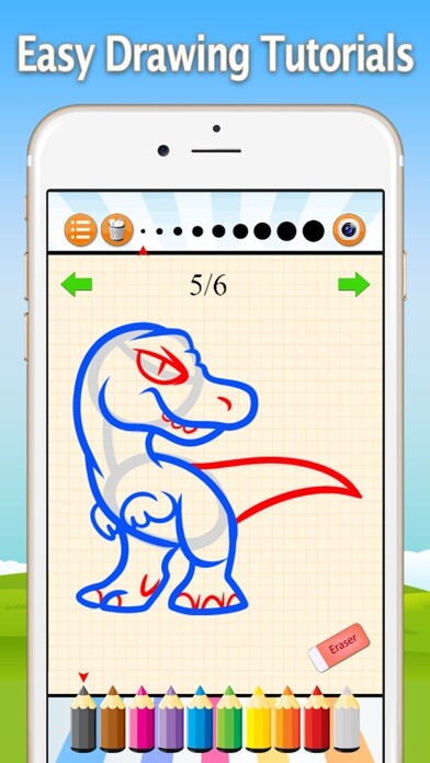 Emulate iPhone app How to Draw Dinosaurs - Dino Drawing and Coloring using MyAndroid Emulate iPhone app How to Draw Dinosaurs - Dino Drawing and Coloring using MyAndroid