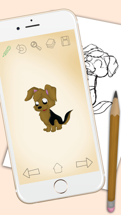 Emulate iPhone app How To Draw Dogs and Puppies using MyAndroid Emulate iPhone app How To Draw Dogs and Puppies using MyAndroid