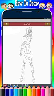 Emulate Android APK How to Draw   Iron Man Easy Step
