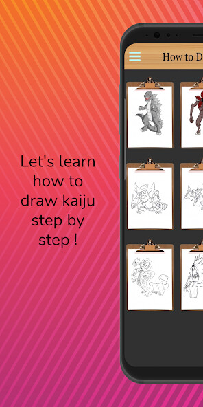 Run android online APK How to Draw Kaiju Step by Step from MyAndroid or emulate How to Draw Kaiju Step by Step using MyAndroid