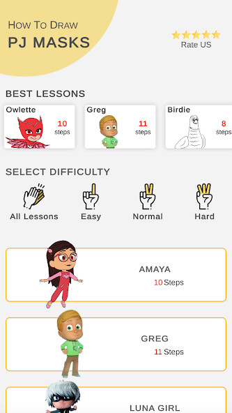 Run android online APK How to draw PJ Super easy from MyAndroid or emulate How to draw PJ Super easy using MyAndroid
