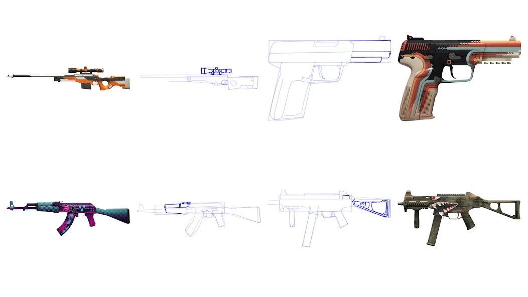 Run android online APK How to draw ST 2 Weapons from MyAndroid or emulate How to draw ST 2 Weapons using MyAndroid