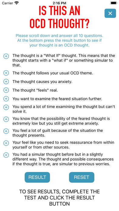 Emulate iPhone app How To Get Over OCD using MyAndroid