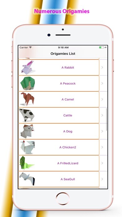 Emulate iPhone app How to Make Origami: Animals Orgami Instructions using MyAndroid