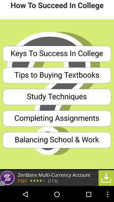 Emulate Android APK How to Succeed In College