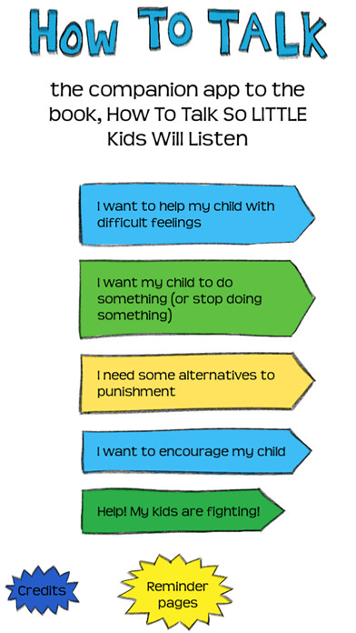 Emulate iPhone app HOW TO TALK: Parenting Tips using MyAndroid