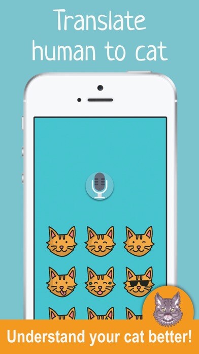 Emulate iPhone app How to talk to cats Cat translator using MyAndroid