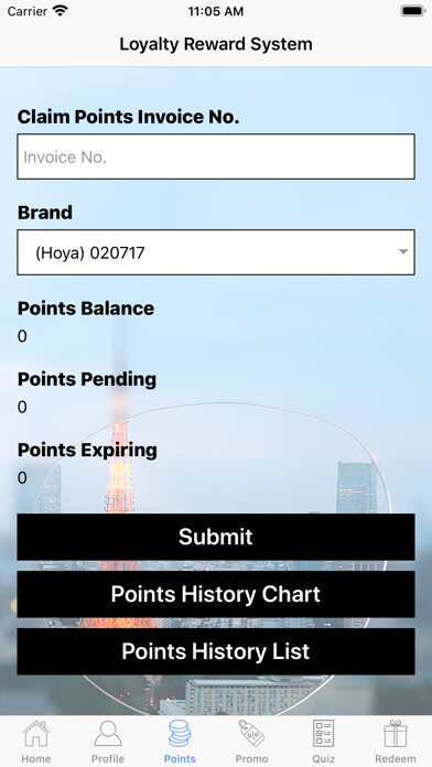 Emulate iPhone app Hoya Loyalty Reward (SG) using MyAndroid