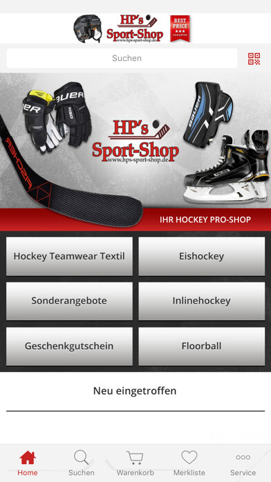 Emulate iPhone app HP´s Sport Shop using MyAndroid