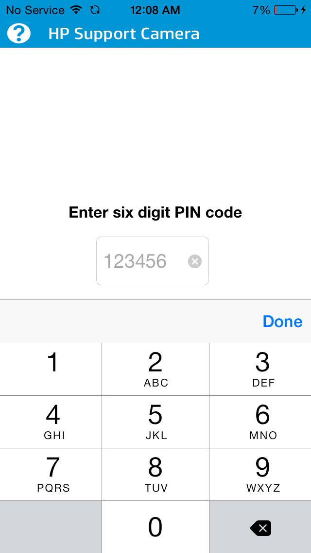 Emulate iPhone app HP Support Camera using MyAndroid