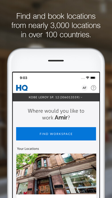 Emulate iPhone app HQ: Offices & Meeting Rooms using MyAndroid