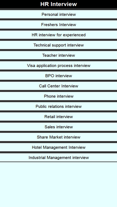 Emulate iPhone app HR Interview Preparation Guide using MyAndroid