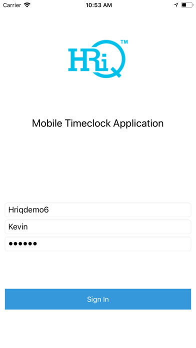 Emulate iPhone app HRIQ TMS 2 using MyAndroid