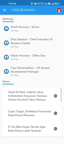 Run android online APK HRIS BOSOWA from MyAndroid or emulate HRIS BOSOWA using MyAndroid