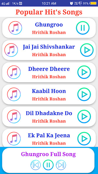 Run android online APK Hrithik Roshan All Songs from MyAndroid or emulate Hrithik Roshan All Songs using MyAndroid