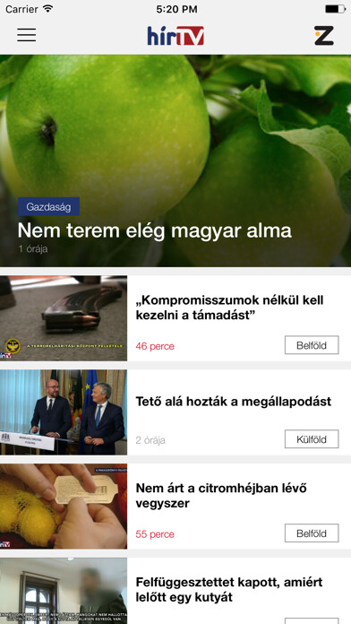 Emulate iPhone app Hír TV using MyAndroid Emulate iPhone app Hír TV using MyAndroid