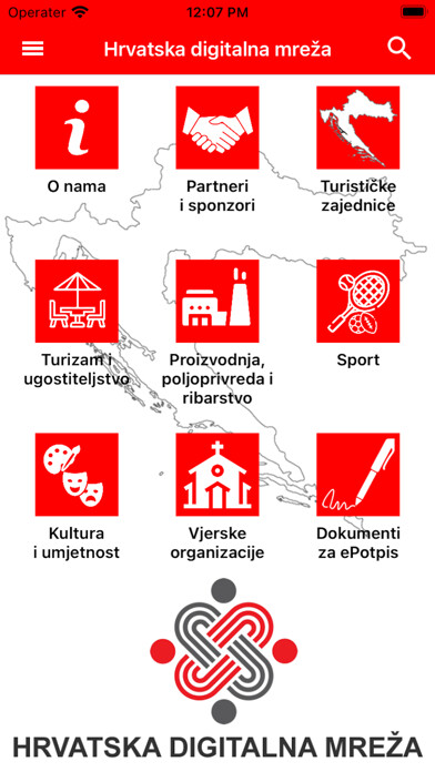 Emulate iPhone app Hrvatska digitalna mreža using MyAndroid