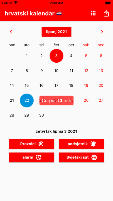 Emulate iPhone app Hrvatski kalendar 2023 using MyAndroid Emulate iPhone app Hrvatski kalendar 2023 using MyAndroid