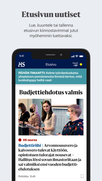 Emulate iPhone app HS - Helsingin Sanomat using MyAndroid Emulate iPhone app HS - Helsingin Sanomat using MyAndroid
