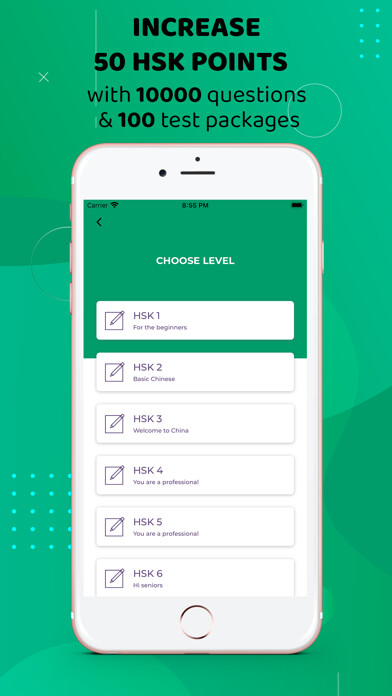 Emulate iPhone app HSK Test Online Exam Practice using MyAndroid