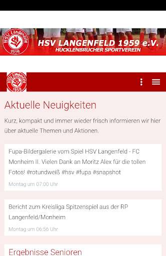 Run android online APK HSV Langenfeld 1959 e.V. from MyAndroid or emulate HSV Langenfeld 1959 e.V. using MyAndroid